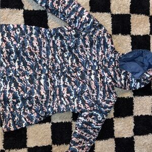 Stylish womens Camouflage rain coat